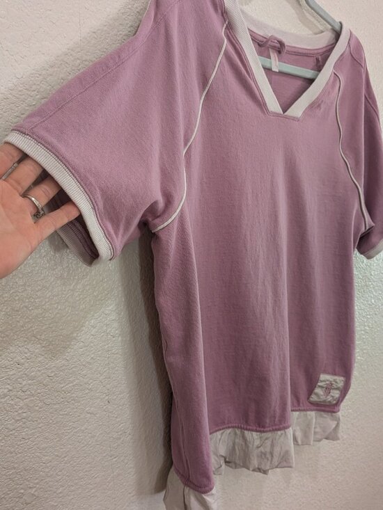 Free People Movement Baseline Tee Womens XS Oversized Relaxed Fit Athletic Pink - Picture 4 of 12